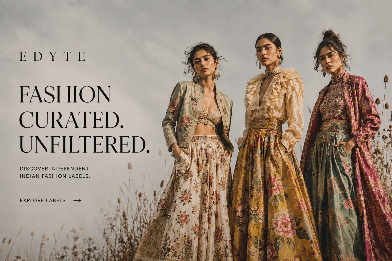 Edyte — Fashion Curated. Unfiltered. Discover independent Indian fashion labels.